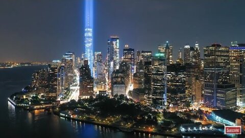 New York City Skyline at Night Screensaver NYC Skyline Aerial Landscapes Drone Video Live