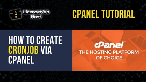 How to Create Cronjob via cPanel
