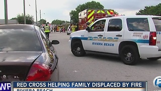 Red Cross helps family displaced by a fire