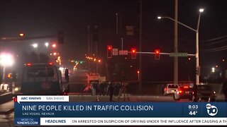 Nine people killed in "mass casualty" crash in Las Vegas