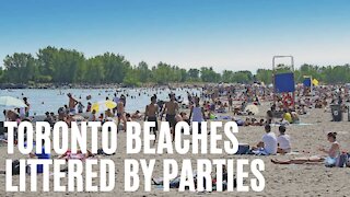 Toronto Beaches Were Slammed Over The Weekend & Trash Was Left Everywhere