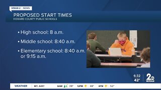 Howard County School Board reviews proposed new school start times for students