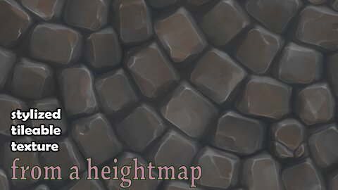Tileable stylized pavement texture sculpting with heightmaps (Zbrush)