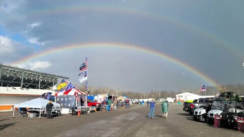 The People’s Convoy USA 2022 And The Freedom Convoy USA Liberty And The Rainbow Of Promise Today!