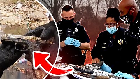 Police Surrounded Us Everywhere After We Found This Magnet Fishing!! (Could've Killed Someone)