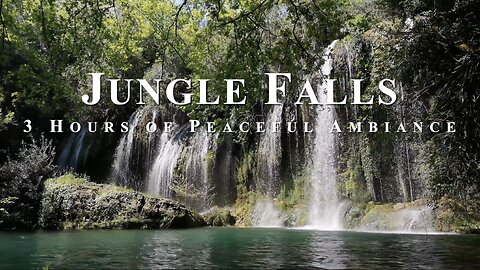 Tranquil Jungle Waterfall with Soothing Bird Sounds | Nature ASMR Ambiance