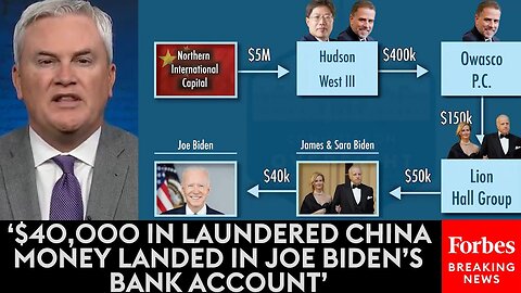 BREAKING NEWS: Comer Claims To Have New Evidence Biden Personally Received 'Laundered China Money'