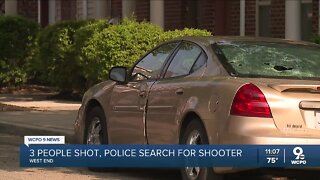 Cincinnati police search for suspect after 3 shot in West End