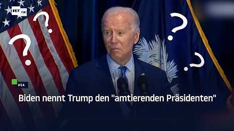 Biden nennt Trump den "amtierenden Präsidenten"