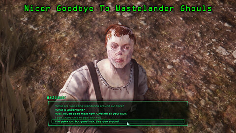 Fallout 3 Mods - Nicer Goodbye To Wastelander Ghouls by Kyndra72