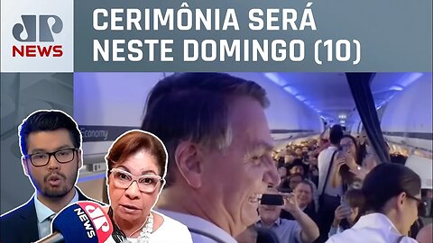 Bolsonaro embarca para posse de Javier Milei na Argentina; Kramer e Kobayashi comentam