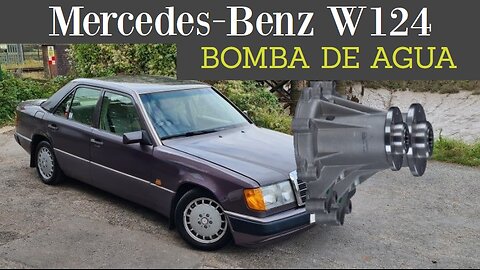 Mercedes Benz W124 - Cómo cambiar la bomba de agua. averiguar la fuga tutorial