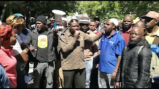 South Africa Cape Town - Refugees protest(Video) (g3U)