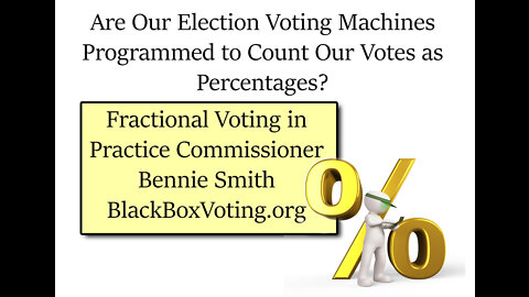 How To Flip An Election - Bennie Smith - Our Votes are only percentages 7/30 splits