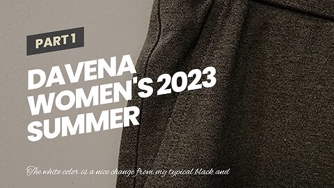 Davena Women's 2023 Summer Dressy Capris Dress Pants Business Casual Slim Fit Lightweight Offic...