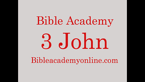 3 John 9-13 Lesson 2