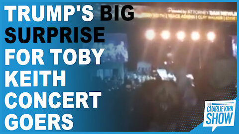 Trump's Big Surprise For Toby Keith Concert Goers