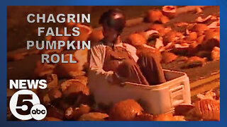Check out the 55th annual Chagrin Falls Pumpkin Roll