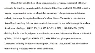 Judge dismissed lawsuit filed by DeWitt father against DeWitt Public Schools over mask mandate