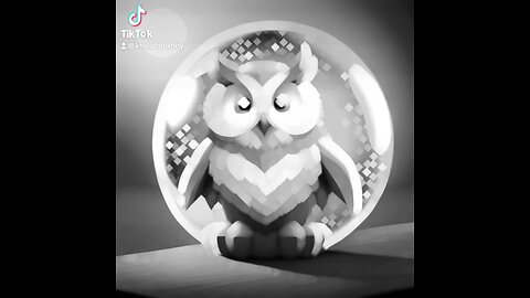 A cute adorable baby owl, Anime style #animestyle