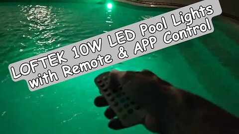LOFTEK 10W LED Pool Lights with APP Control, Model HCP158, Review Tutorial