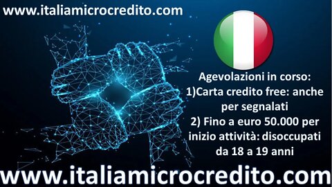 Carta di credito GRATIS, con fido anche per segnalati: #italiamicrocredito002