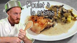 POULET à la CRÈME et aux CHAMPIGNONS 🐔🐄🍄 (Recette Délicieuse)