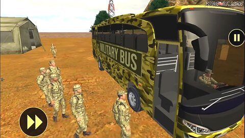 Army Bus Driver US Soldier Transport Duty - Offroad Driving Bus - Android GamePlay