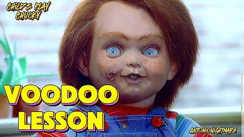 Horror Movie -John Voodoo Master explains to Chucky how the Doll magic works