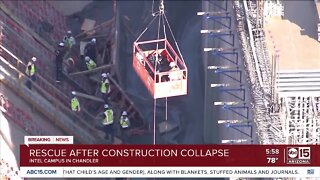 Rescue after construction collapse at Intel Chandler campus