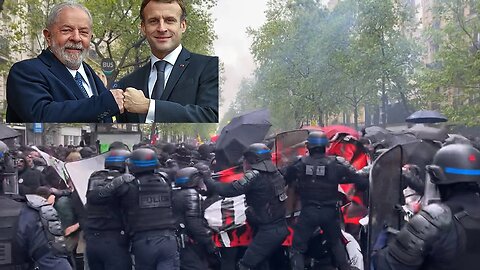 Police violently attack protesters in France