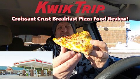 Kwik Trip Croissant Crust Breakfast Pizza Food Review!