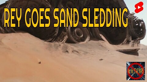 Rey Goes Sand Sledding #Shorts #YouTubeShorts #ShortsYouTube