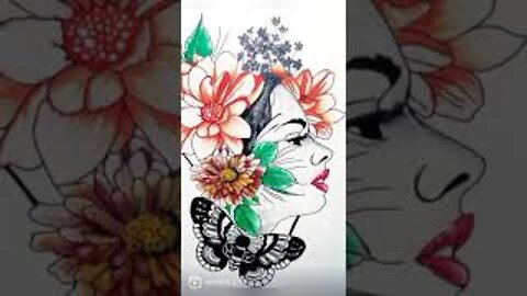 How to Draw Beautiful Lady Sketch || Creative Doodle Art Girl