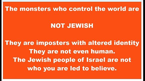Non Jewish Monsters in Israel
