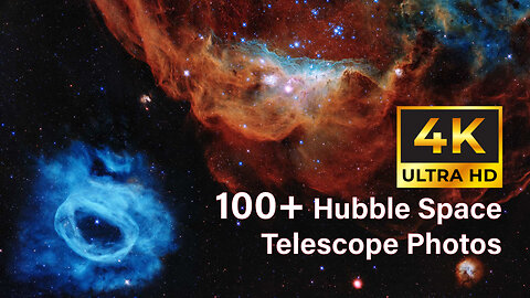 100+ Hubble Space Telescope Photos ♥ Ultra HD (4K) ♥ Relax Music ♥1 Hour ♥ Slideshow