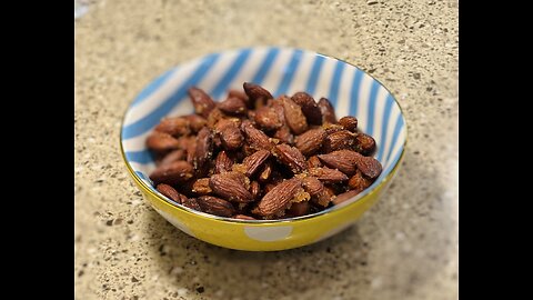 Sweet and Spicy Roasted Almonds