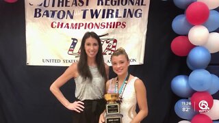 Local baton twirler ready for national stage