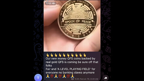Our new money QFS coins backed by real gold QFS is coming