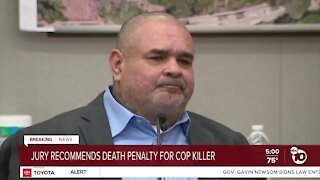 Jury recommends death penalty for SDPD officer's killer