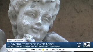 HOA fights senior citizen over angel statue