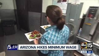 Arizona minimum wage goes up 50 cents