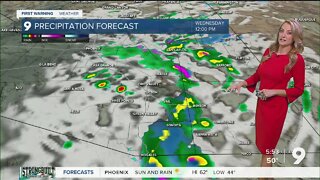 A winter storms bring showers and cooler air