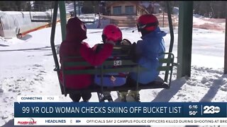 99-year-old woman checks skiing off her bucket list