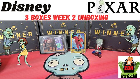 Opening 3 boxes A Day Week 2 Pixar 37th Anniversary Oscars Disney 100 Cards Black Box Unboxing