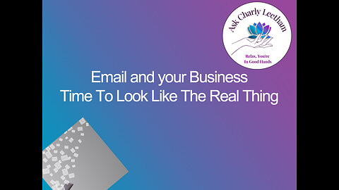 Branded Email - Makes Your Business Look Professional