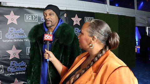 Snoop Dogg at Charlie Wilson's surprise birthday party