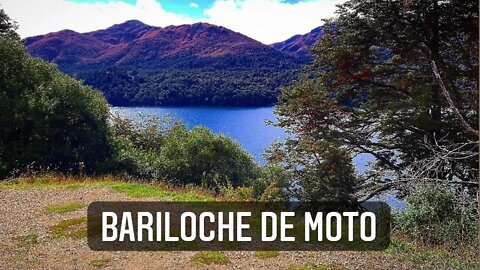 Bariloche de moto. Desistimos de continuar até Ushuaia.