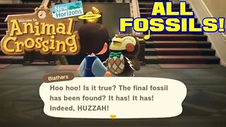 Animal Crossing: New Horizons - All Fossils! - Nintendo Switch Gameplay 😎Benjamillion