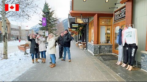 Banff Live SnowDays Festival Walk Bear Street and Banff Avenue - January 2024 Canada travel
